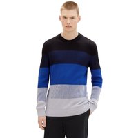 Tom Tailor Denim Herren Rundhals Pullover STRUCTURED COLORBLOCK - Regular Fit EAN:4067261471037