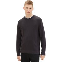 Tom Tailor Denim Herren Rundhals Pullover STRUCTURED DOUBLELAYER - Regular Fit EAN:4067261764375