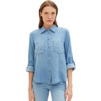 Tom Tailor Damen Bluse DENIM LOOK - Relaxed Fit EAN:4067672129459