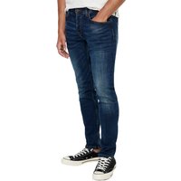 Only & Sons Herren Jeans ONSWEFT 5076 PK - Straight Fit - Blau - Medium Blue Denim EAN:5713239884130