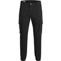 Jack & Jones Herren Cargohose JJIPAUL JJFLAKE AKM 542 -Tapered Fit - Schwarz - Black EAN:5713743970138