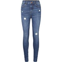 Noisy May Damen Jeans NMVICKY NW SKINNY DES JEANS BA052MB - Skinny Fit - Blau - Medium Blue Denim EAN:5714486816752