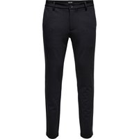 Only & Sons Herren Chino Hose ONSMARK PANT STRIPE GW 3727 - Tapered Fit - Blau Schwarz Grau EAN:5714490598316