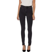 Noisy May Damen Jeans NMCALLIE HW SKINNY JEANS VI069DG - Skinny Fit - Grau - Dark Grey EAN:5714915000592