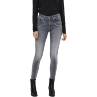 Vero Moda Damen Jeans VMLUX RI201 Slim Fit - Grau - Medium Grey Denim EAN:5714927031416