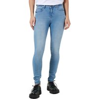 Noisy May Damen Jeans NMLUCY NW SKINNY LB - Skinny Fit - Blau - Light Blue Denim EAN:5714928149837