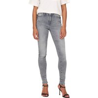 Only Damen Jeans ONLPOWER MID PUSH UP SK AZG937 - Skinny Fit - Grau - Grey Denim EAN:5715095971023