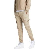 Jack & Jones Herren Cargohose JJIPAUL JJFLAKE AKM 542 CROCKERY-Tapered Fit - Beige EAN:5715108332162