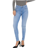 Vero Moda Damen Jeans VMLUX RI371 Slim Fit - Blau Light Blue Denim EAN:5715214120257