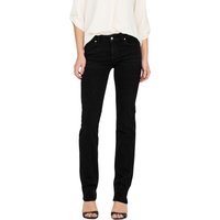 Only Damen Jeans ONLALICIA DOT297 - Straight Fit - Schwarz - Washed Black EAN:5715220018395