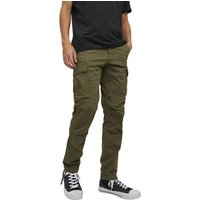 Jack & Jones Herren Cargohose JJPSTACE JJTUCKER -Tapered Fit - Grau Beige Schwarz Grün EAN:5715316830214