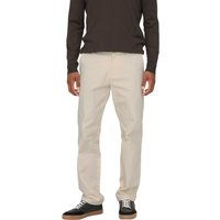 Only & Sons Herren Chino Hose ONSEDGE-ED 0073 - Relaxed Fit - Schwarz EAN:5715365510983