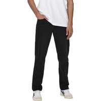 Only & Sons Herren Jeans ONSEDGE LOOSE 6985 - Relaxed Fit - Schwarz - Black Denim EAN:5715427273566