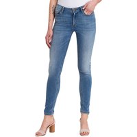 Cross Jeans Damen Jeans Alan - Skinny Fit - Blau - Mid Blue Used EAN:8699438850688